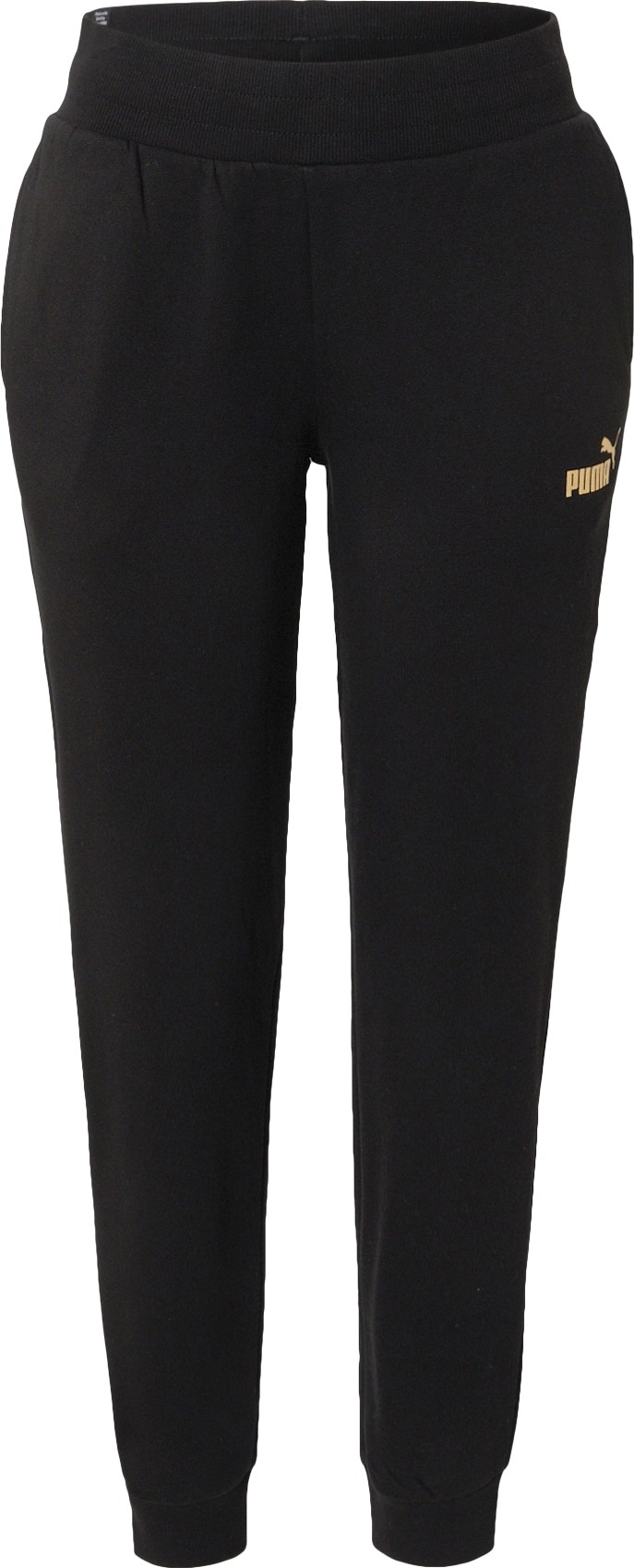 Sportovní kalhoty Puma zlatá / černá