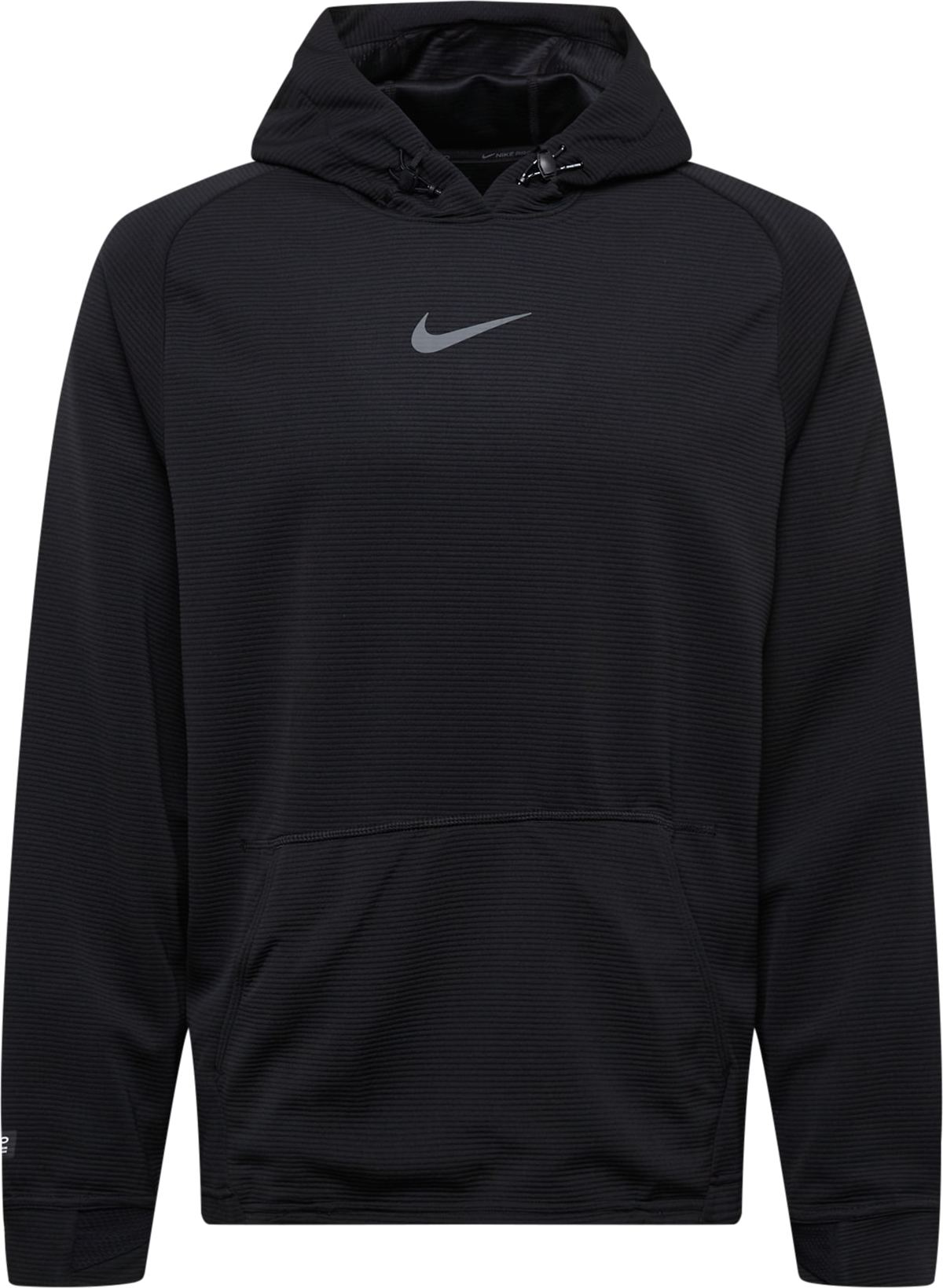 Sportovní mikina Nike šedá / černá