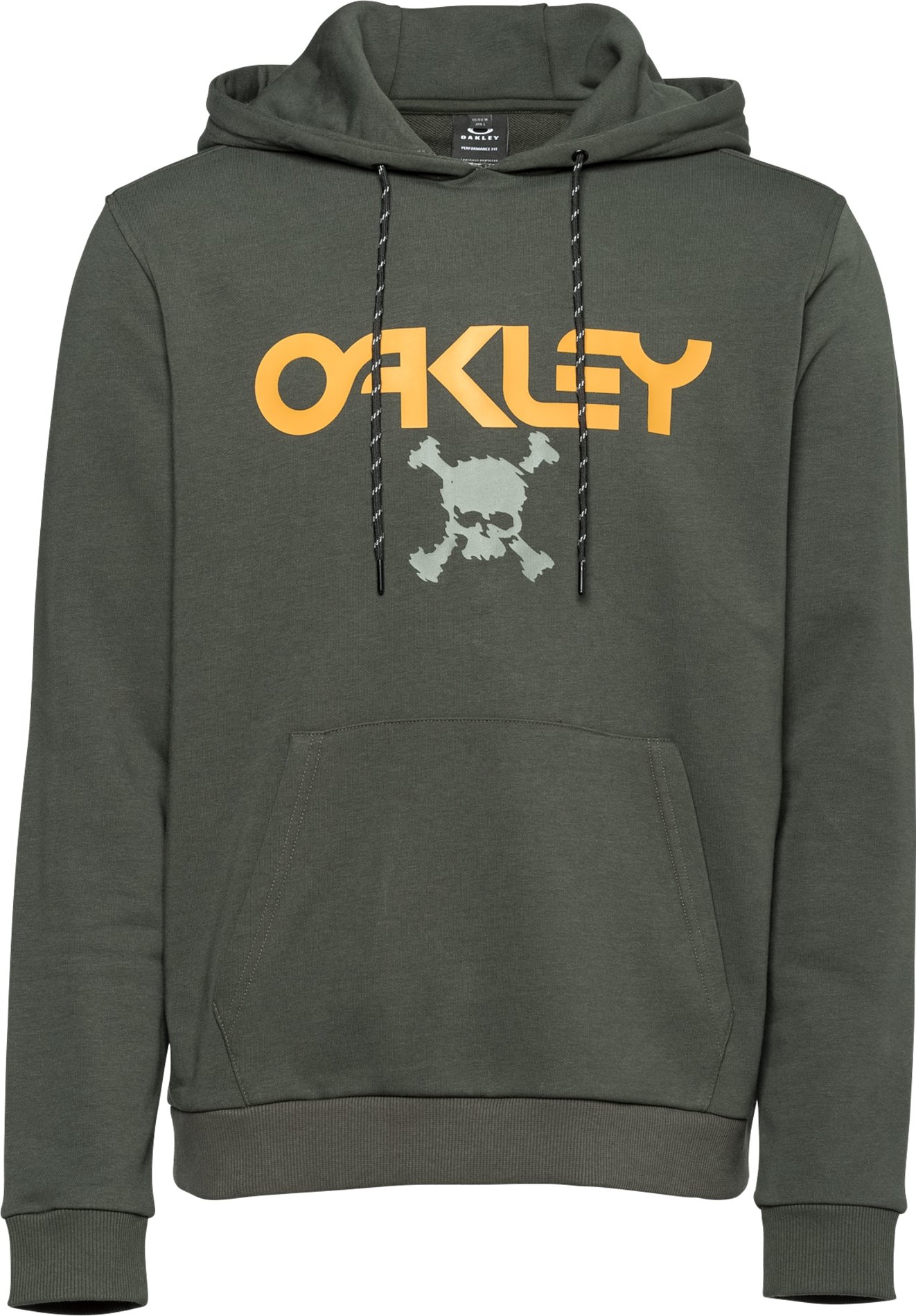 Sportovní mikina 'SKULL' Oakley žlutá / šedá / grafitová