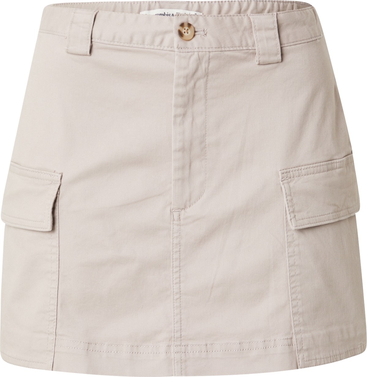 Sukně Abercrombie & Fitch světle šedá
