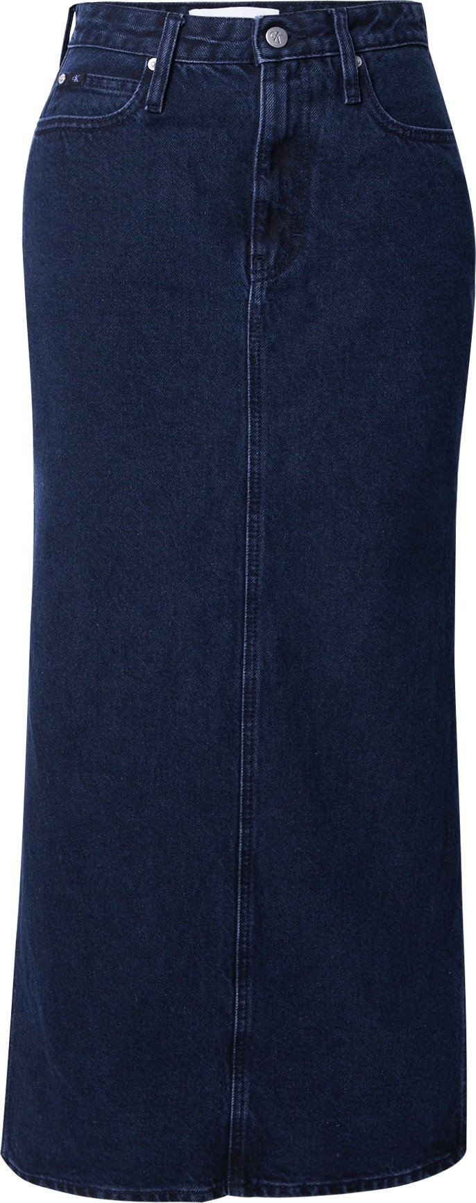 Sukně Calvin Klein Jeans modrá džínovina
