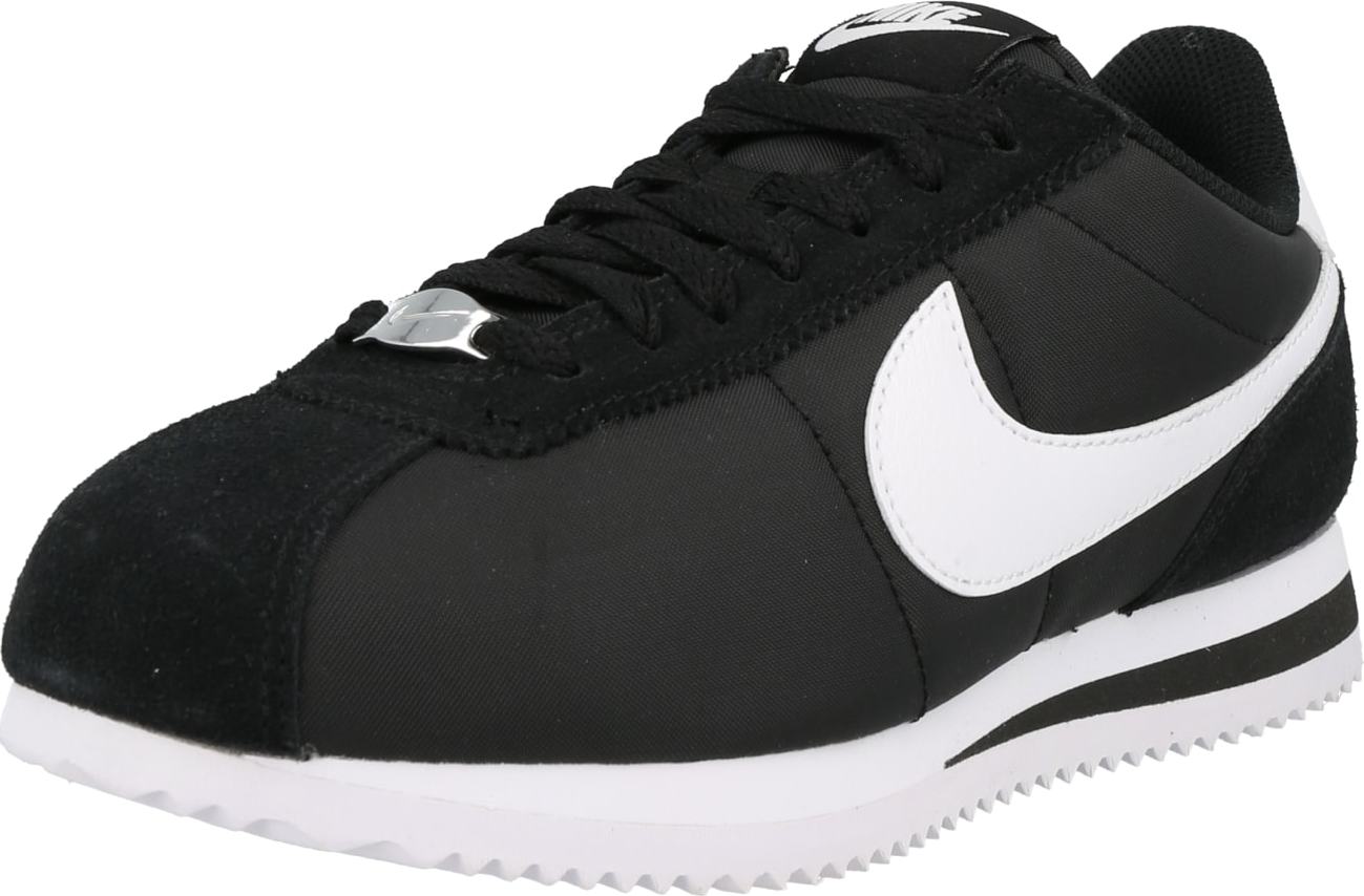 Tenisky 'CORTEZ' Nike Sportswear černá / bílá