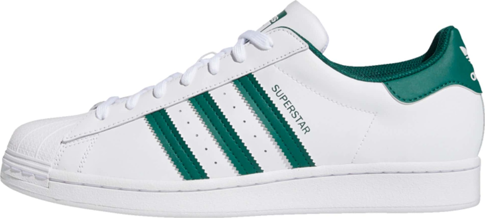 Tenisky 'Superstar' adidas Originals smaragdová / bílá