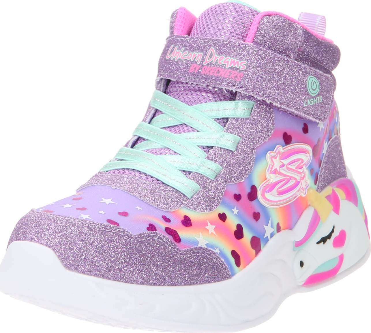 Tenisky 'Unicorn Dreams' Skechers modrá / fialová / pink / bílá