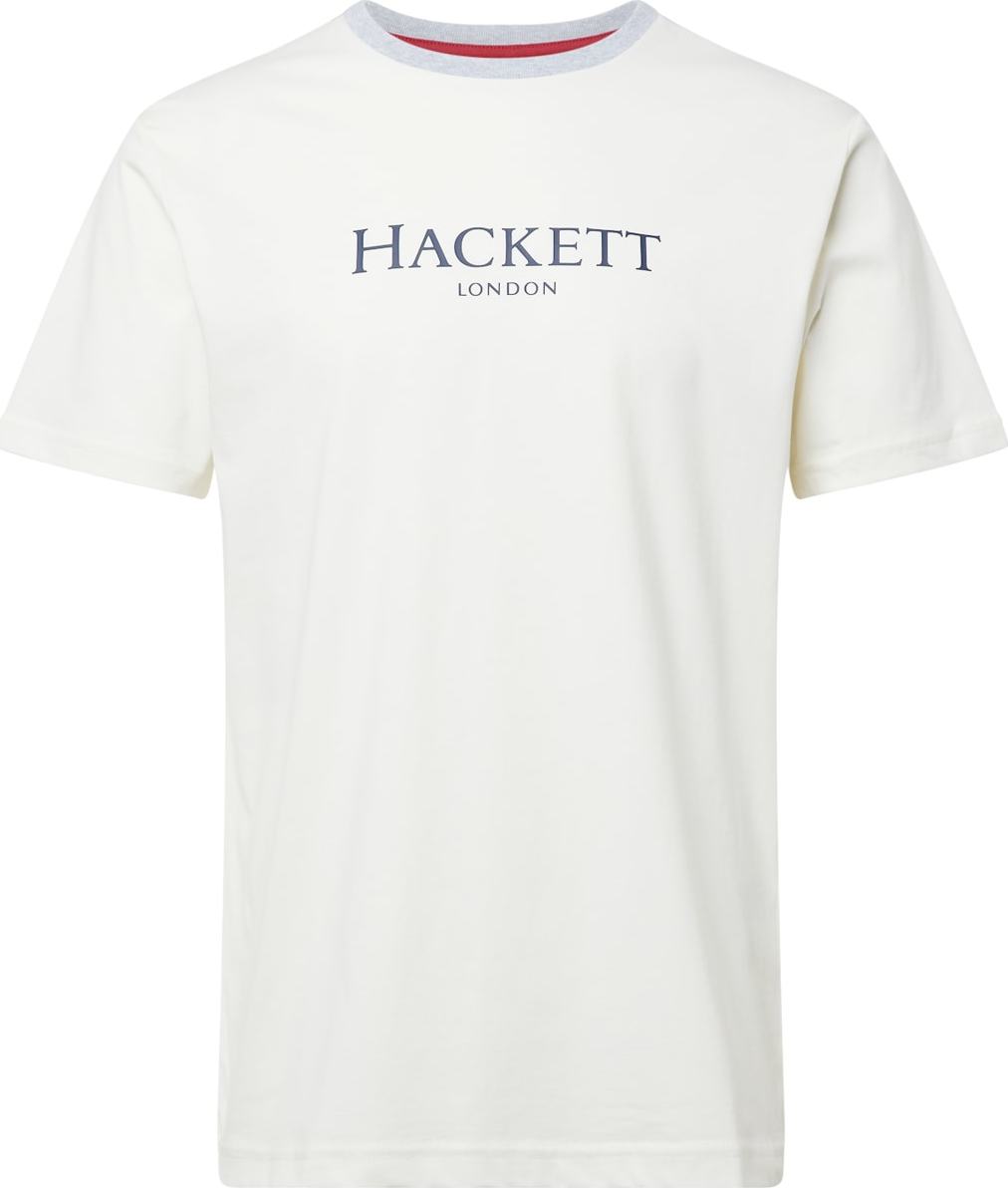 Tričko Hackett London marine modrá / šedá / bílá