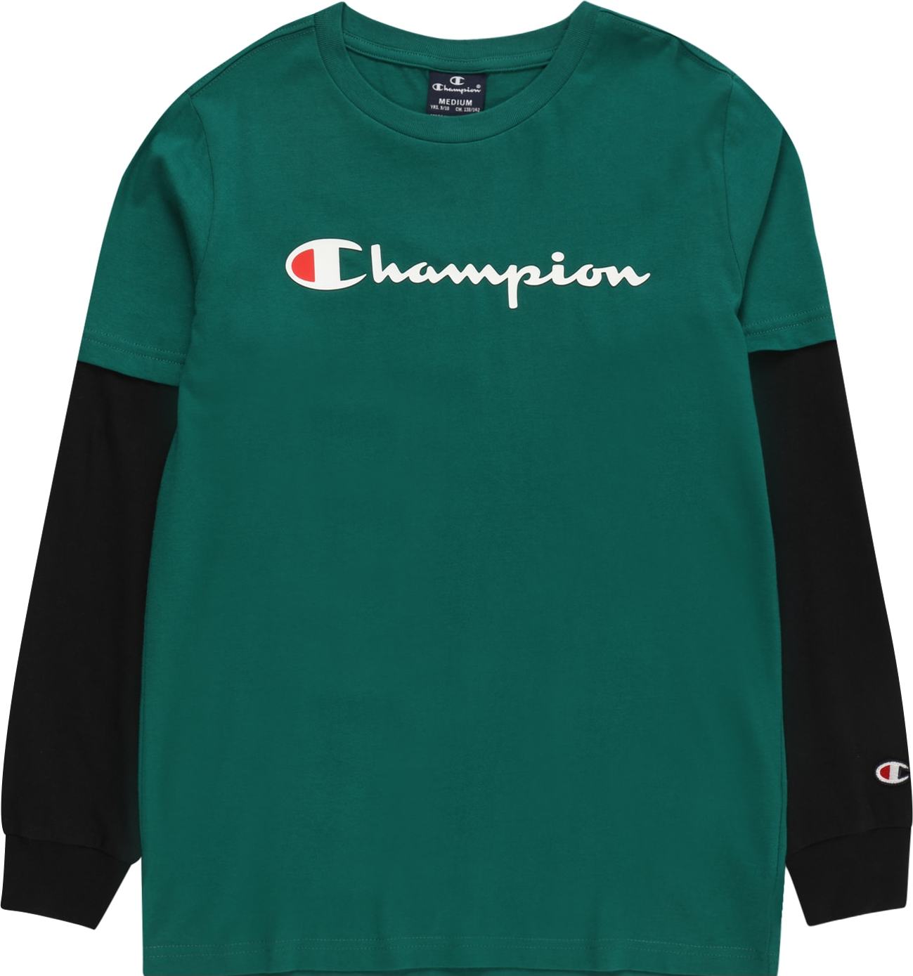 Tričko Champion Authentic Athletic Apparel zelená / černá / bílá