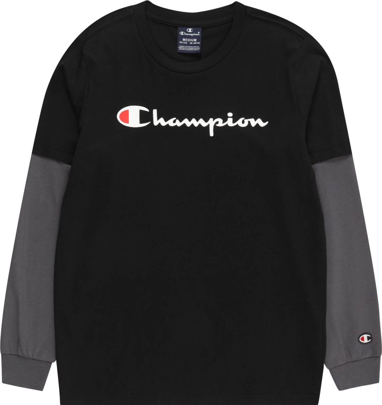 Tričko Champion Authentic Athletic Apparel tmavě šedá / červená / černá / bílá