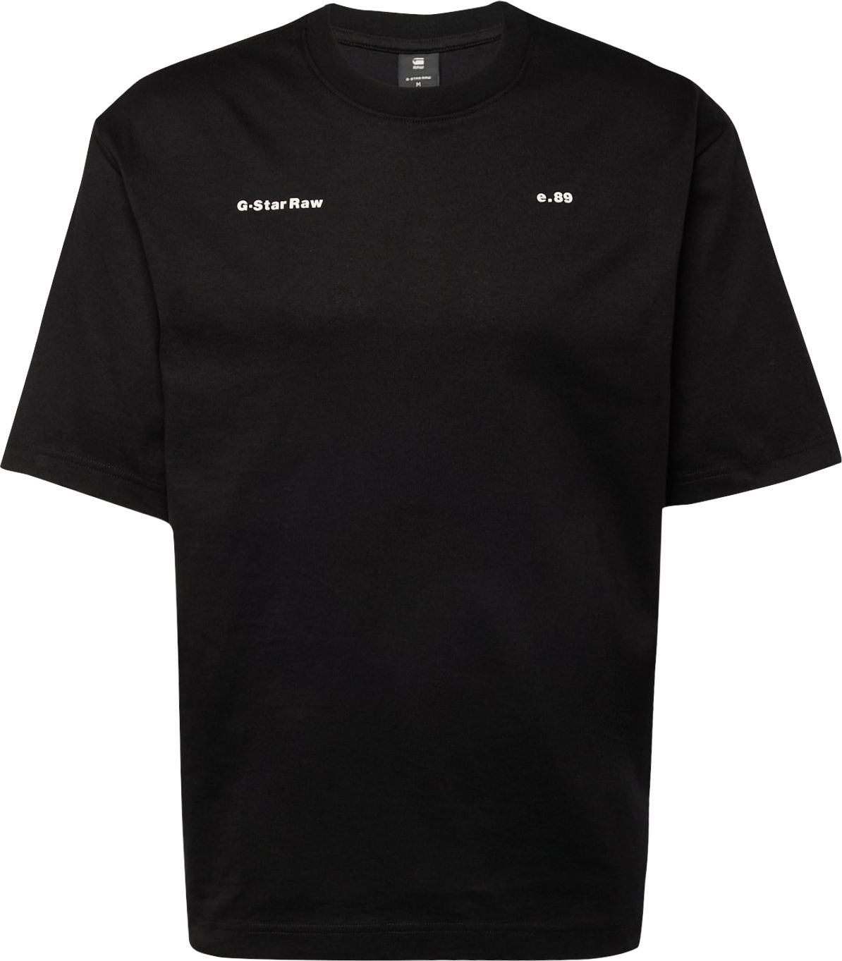 Tričko G-Star Raw černá / bílá