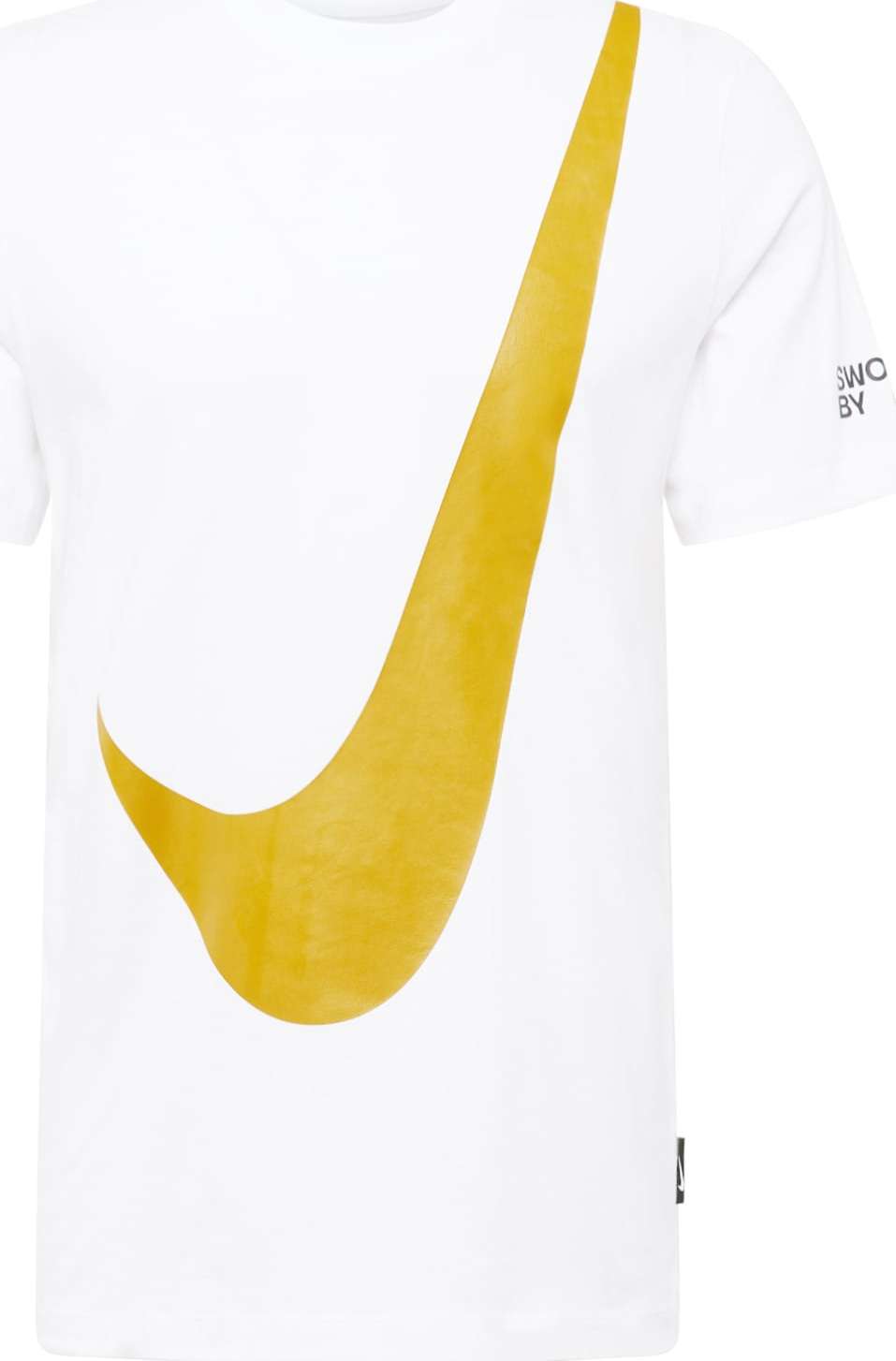 Tričko Nike Sportswear hořčicová / černá / offwhite
