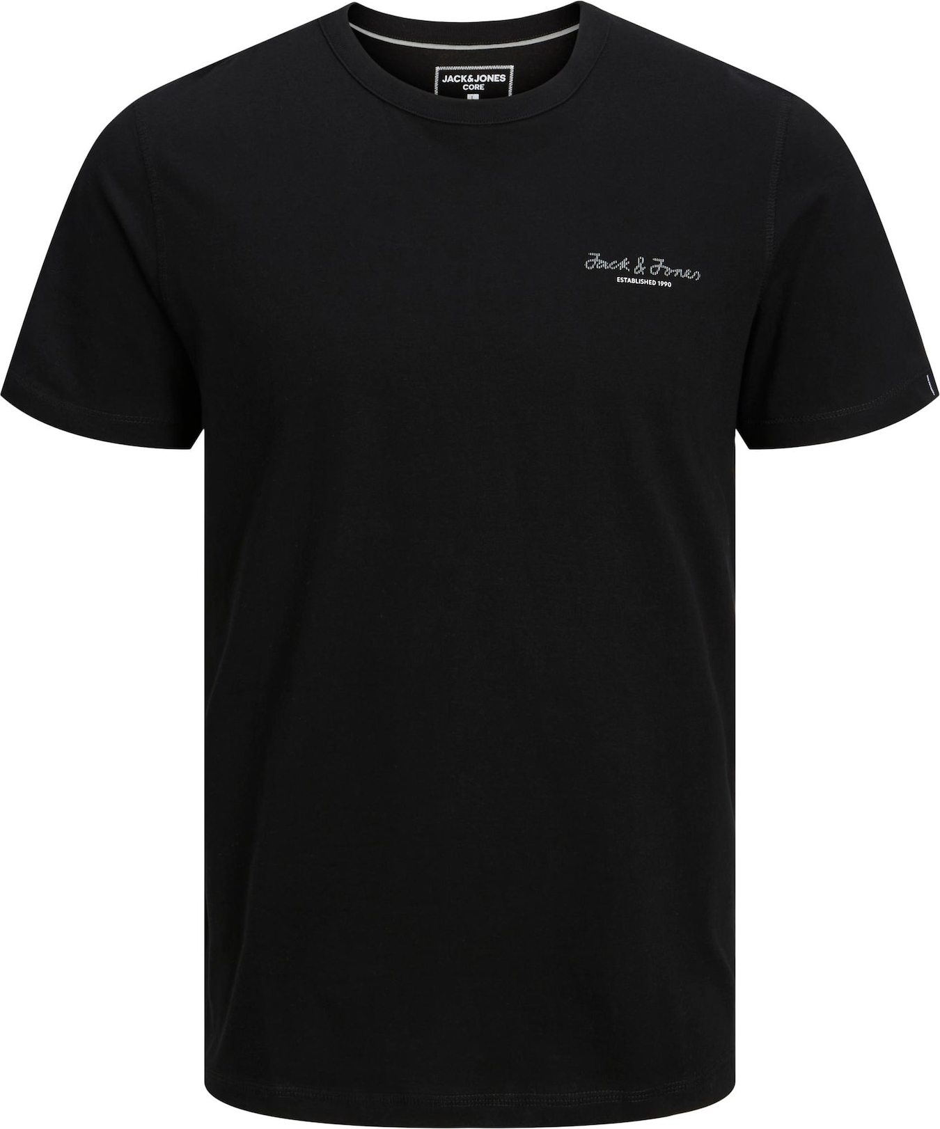 Tričko 'BERG' jack & jones černá / bílá