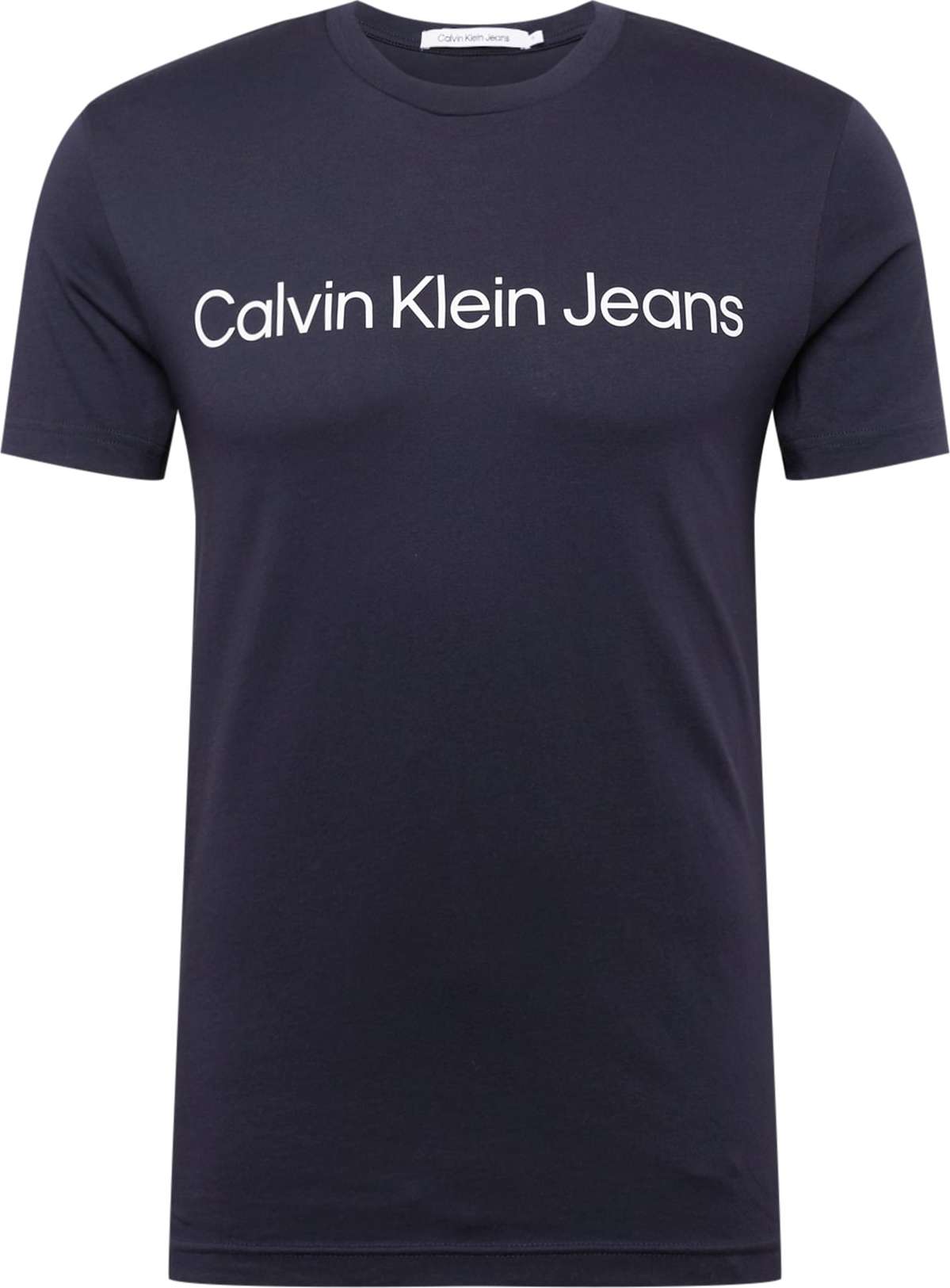 Tričko Calvin Klein Jeans námořnická modř / bílá
