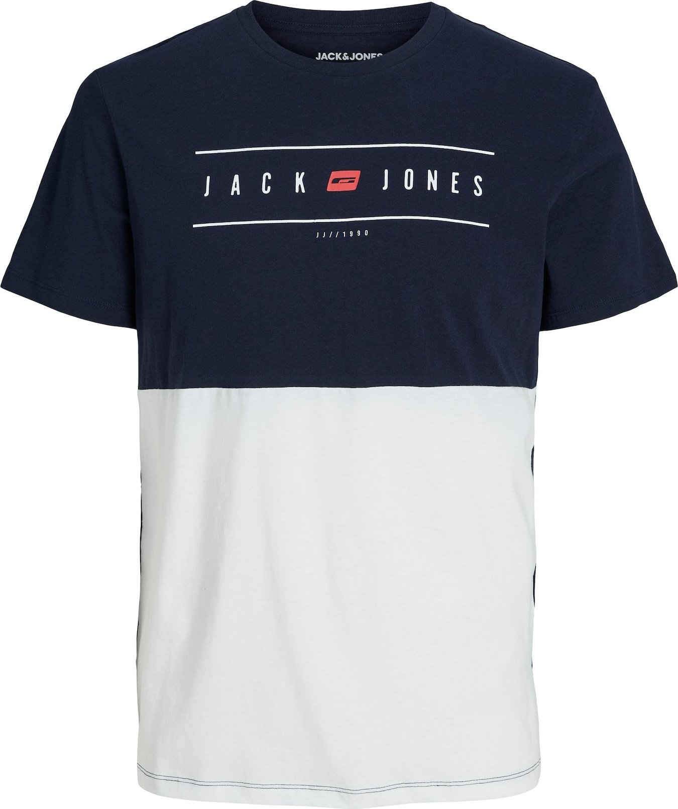 Tričko 'ELLIOT' jack & jones námořnická modř / červená / bílá