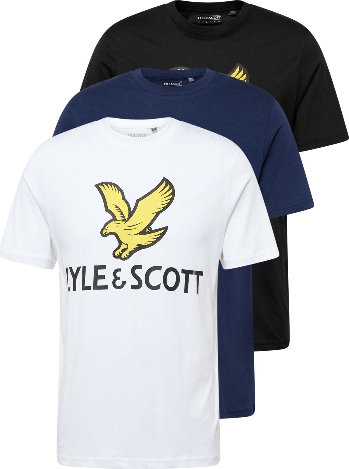 Tričko Lyle & Scott námořnická modř / černá / bílá