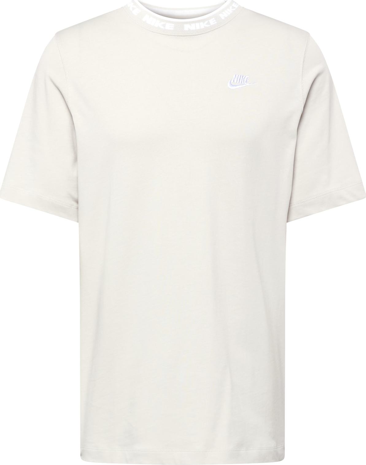 Tričko Nike Sportswear béžová / bílá