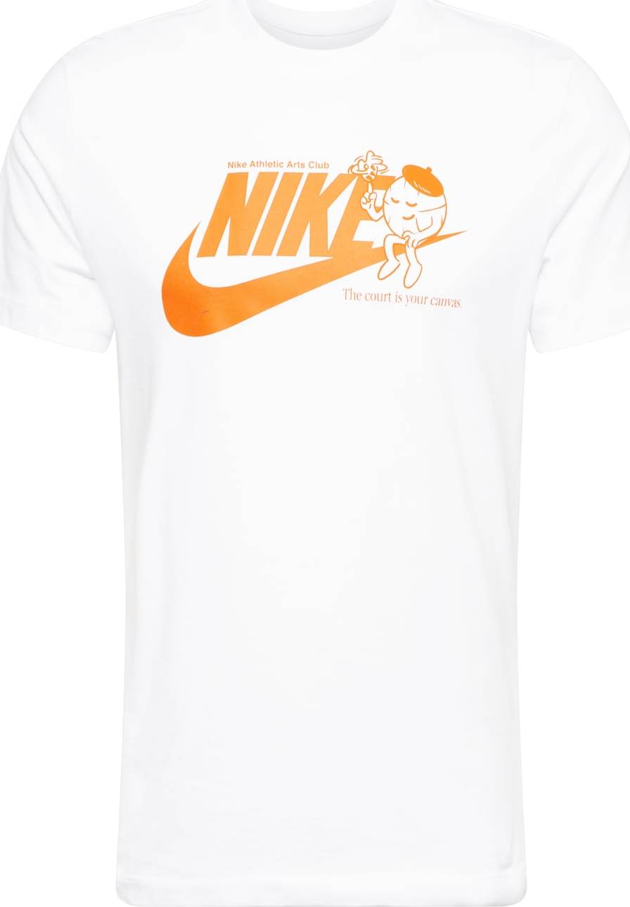 Tričko Nike Sportswear oranžová / tmavě oranžová / bílá