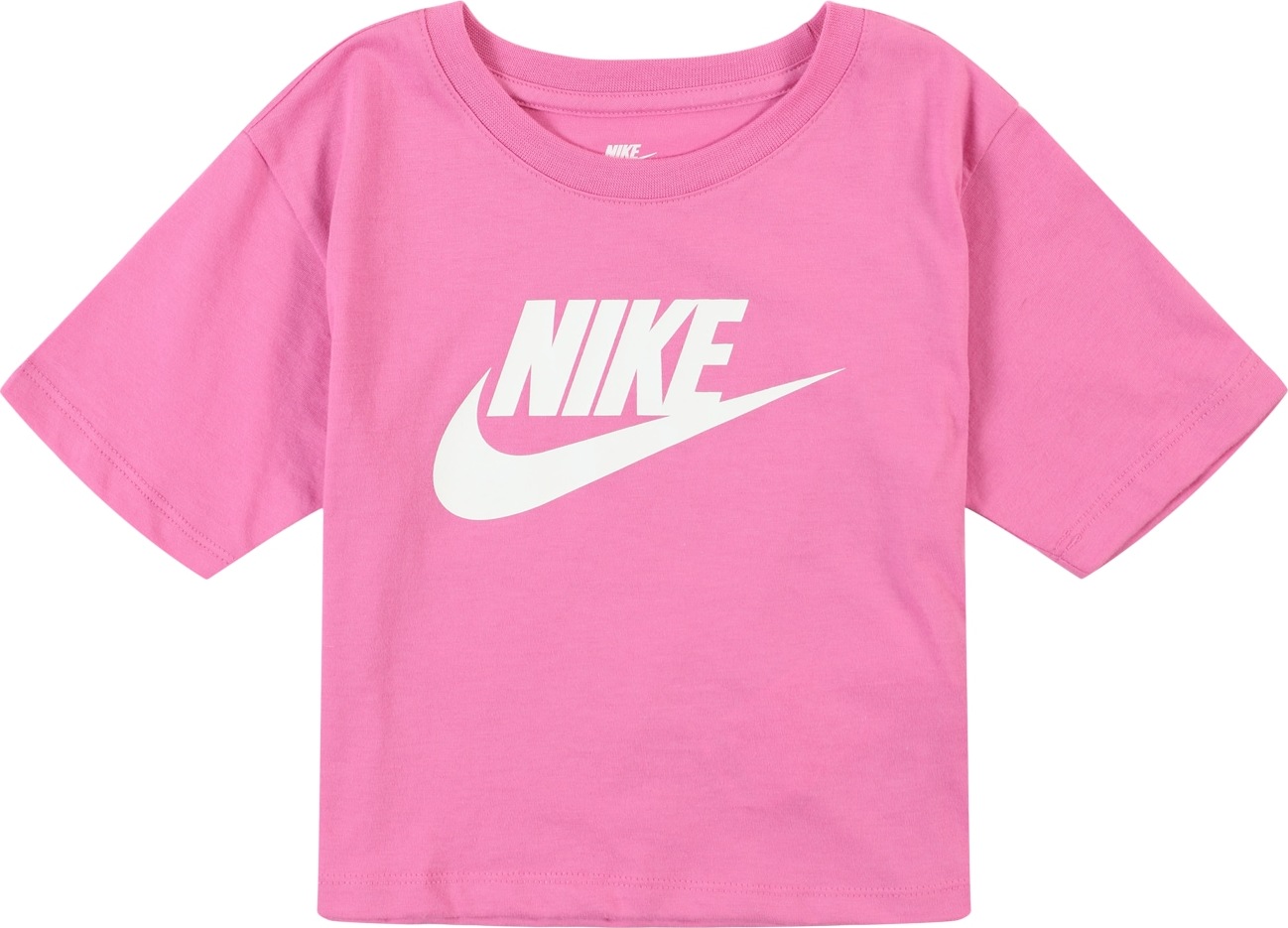 Tričko Nike Sportswear pink / bílá