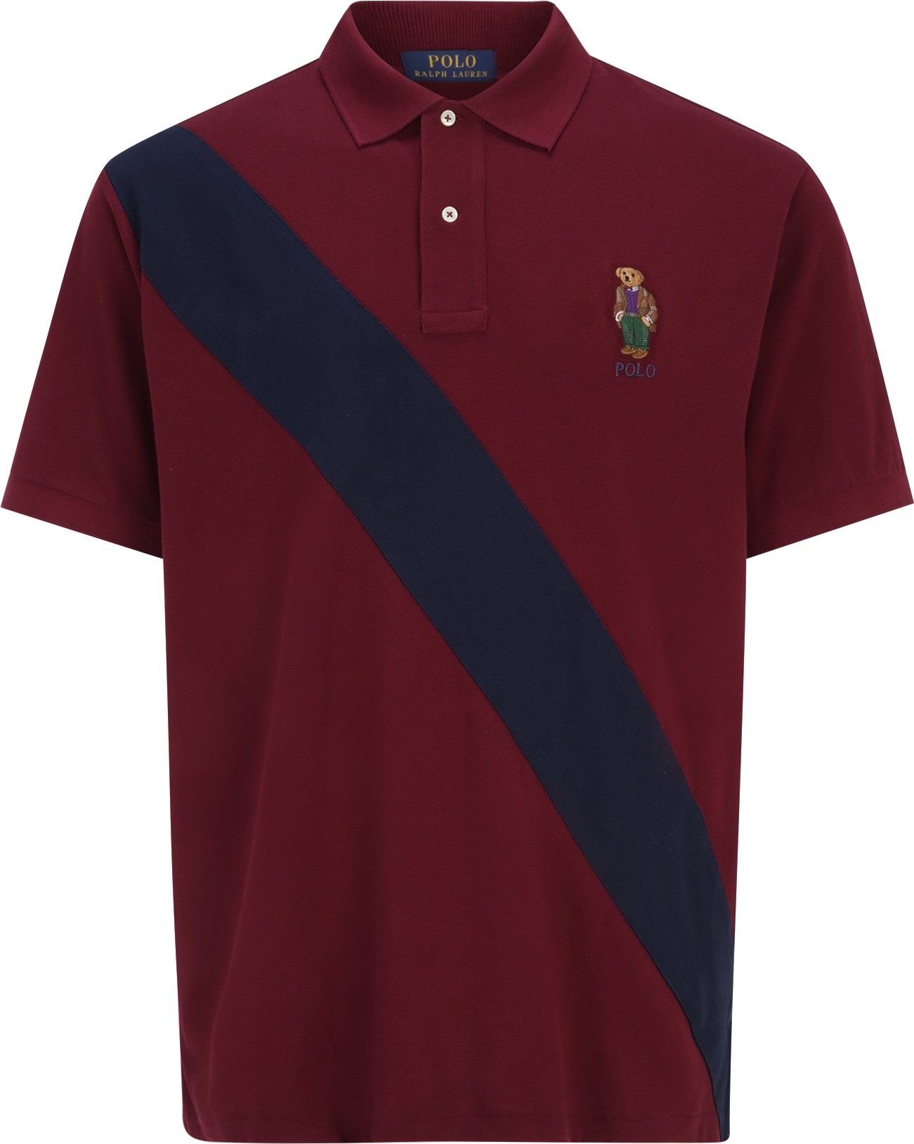 Tričko Polo Ralph Lauren Big & Tall písková / noční modrá / zelená / burgundská červeň