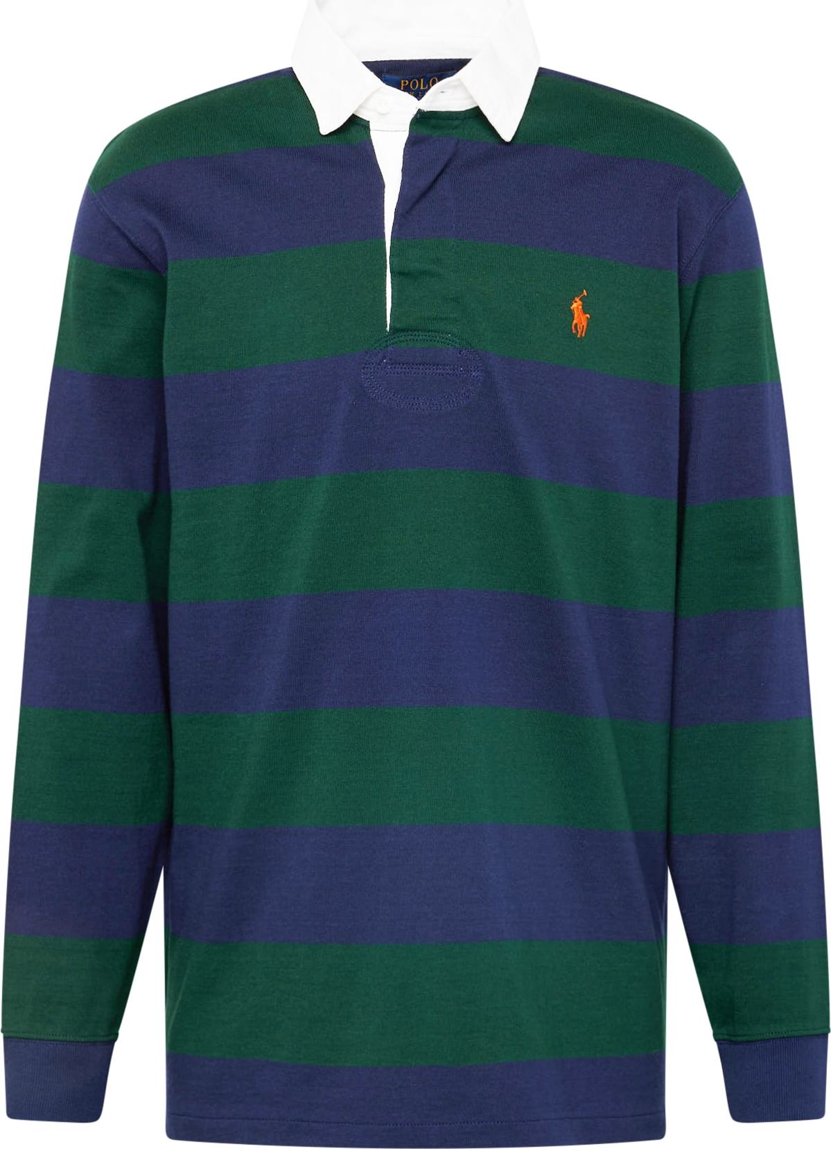 Tričko Polo Ralph Lauren námořnická modř / zelená / oranžová / bílá