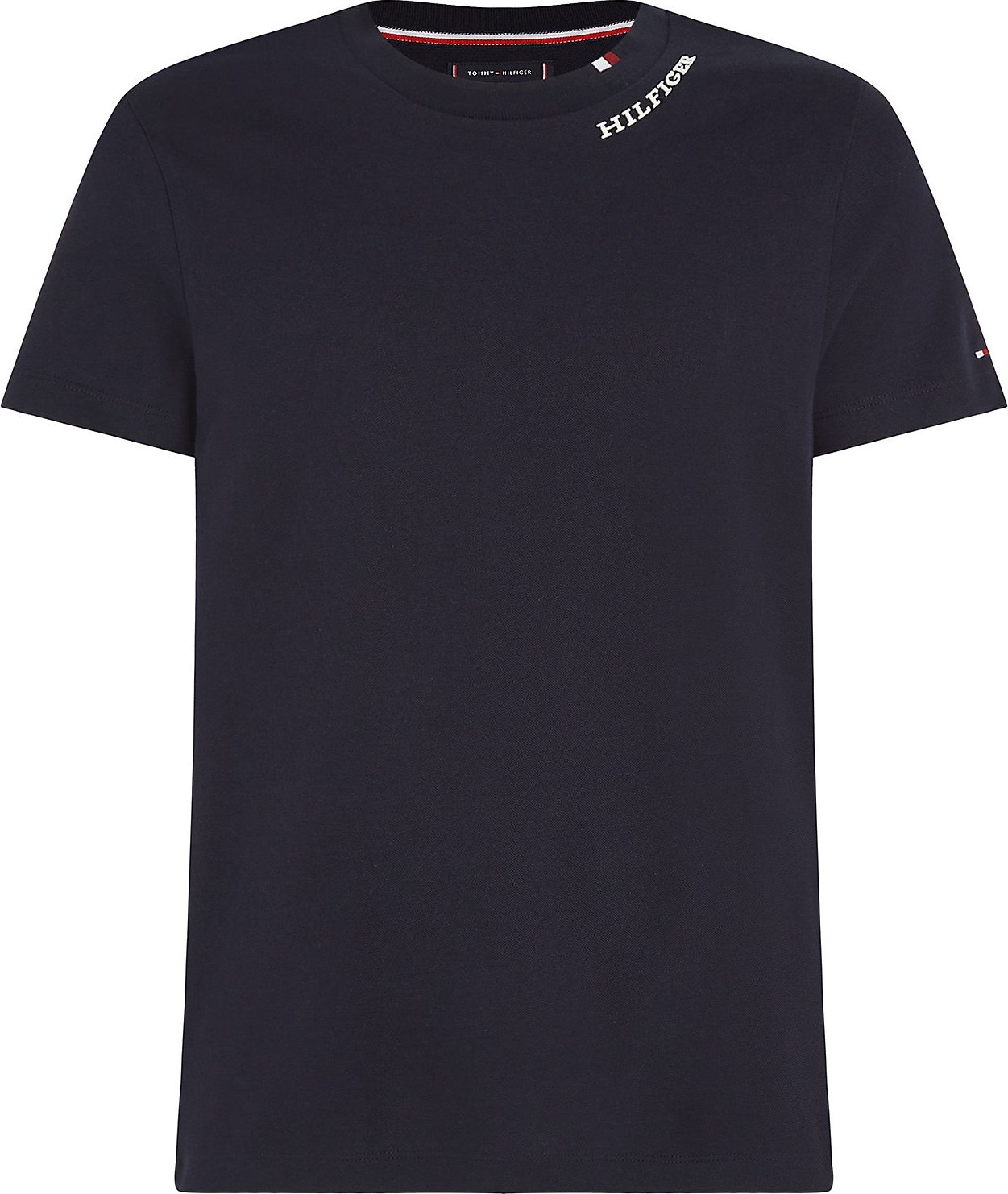 Tričko Tommy Hilfiger tmavě modrá / bílá