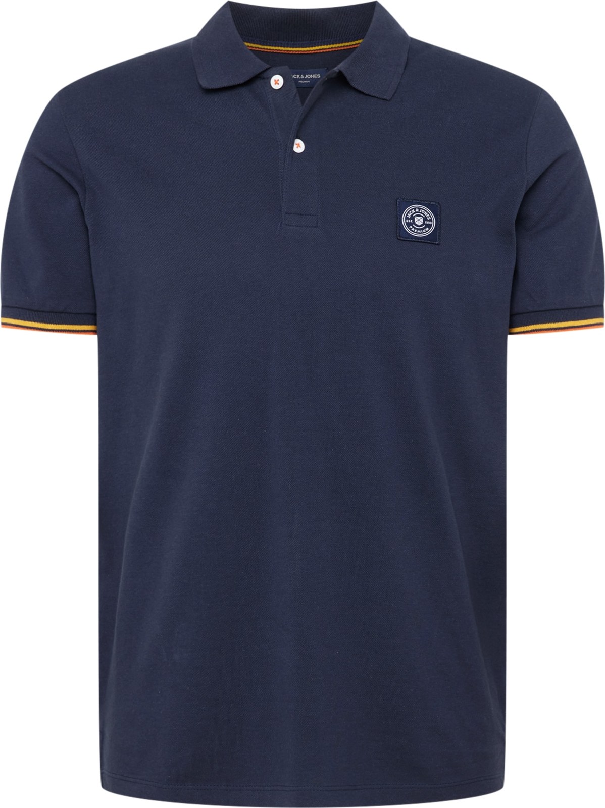 Tričko 'VISION' jack & jones námořnická modř / žlutá / oranžová / bílá