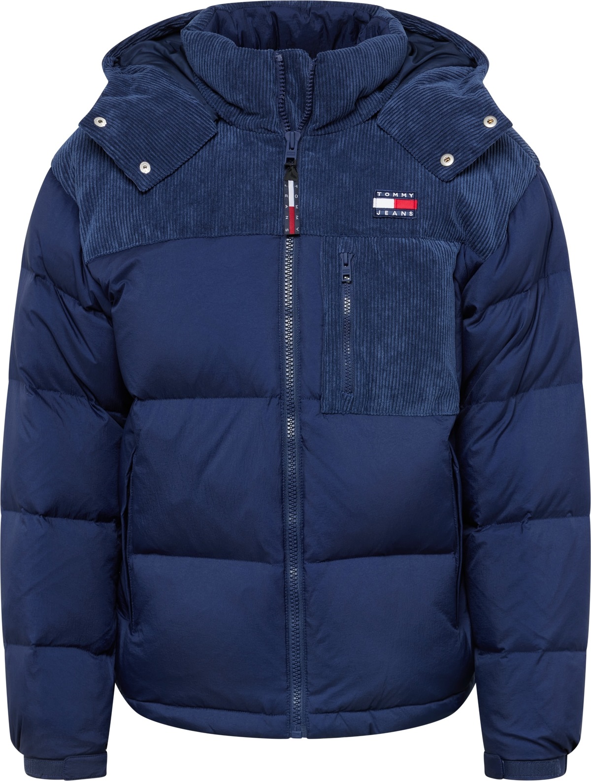 Zimní bunda 'Alaska' Tommy Jeans námořnická modř / červená / bílá