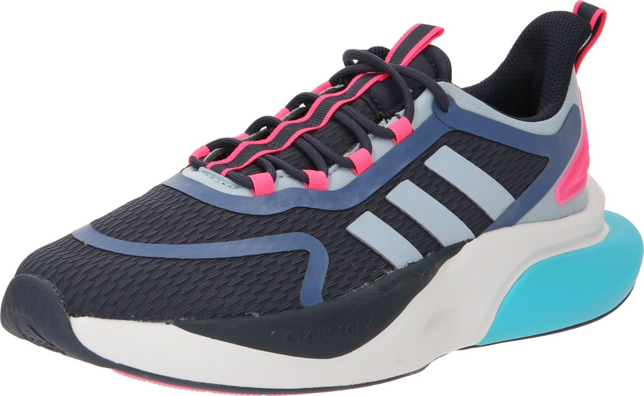 Běžecká obuv 'Alphabounce+ Sustainable Bounce' ADIDAS SPORTSWEAR námořnická modř / chladná modrá / pastelová modrá / pink