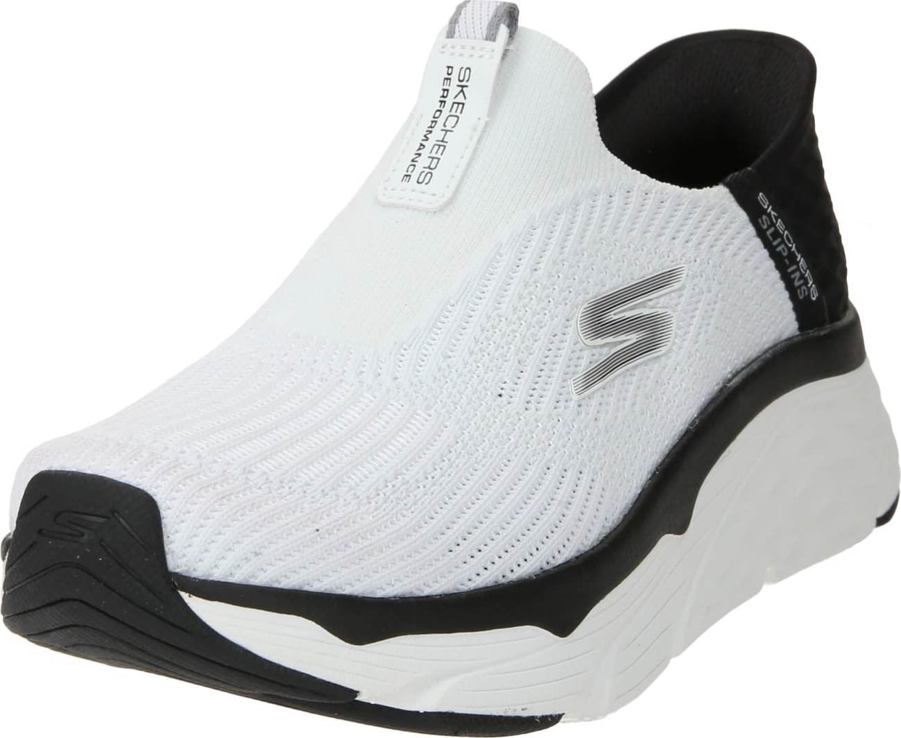 Běžecká obuv Skechers šedá / černá / bílá