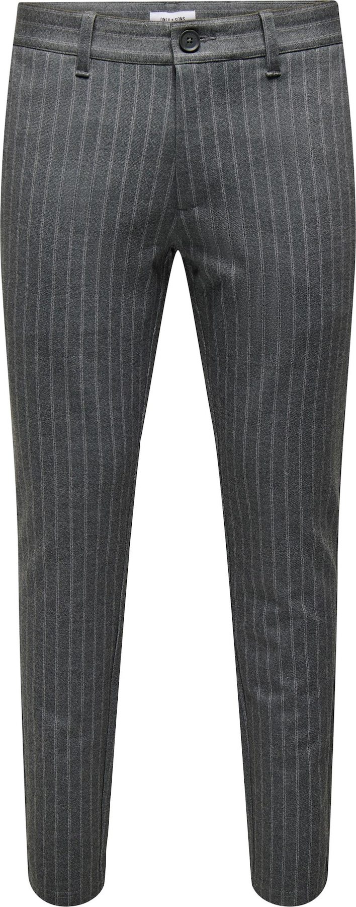 Chino kalhoty 'MARK' Only & Sons tmavě šedá / bílá