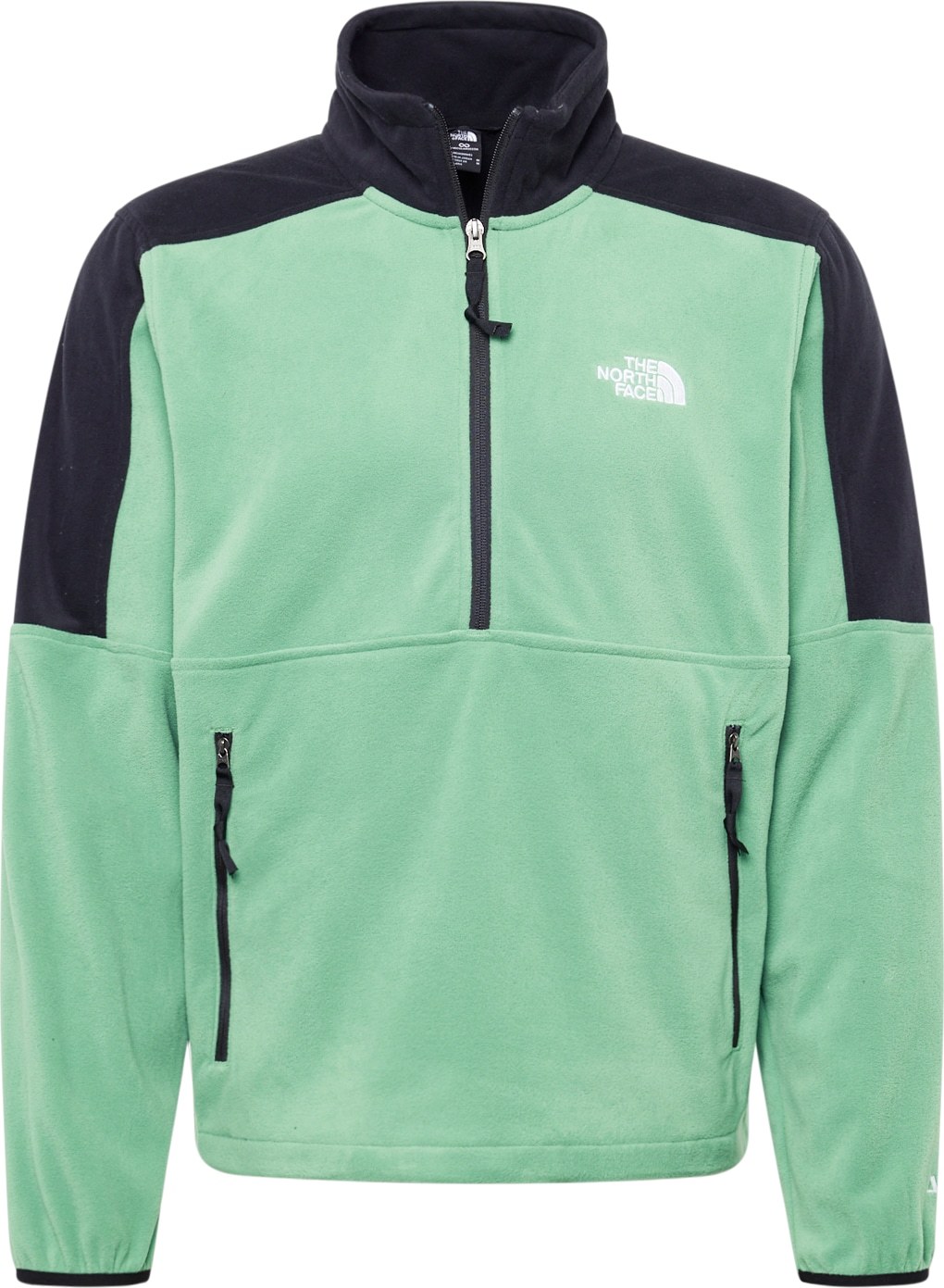 Funkční fleecová mikina 'POLARTEC 100' The North Face světle zelená / černá / bílá