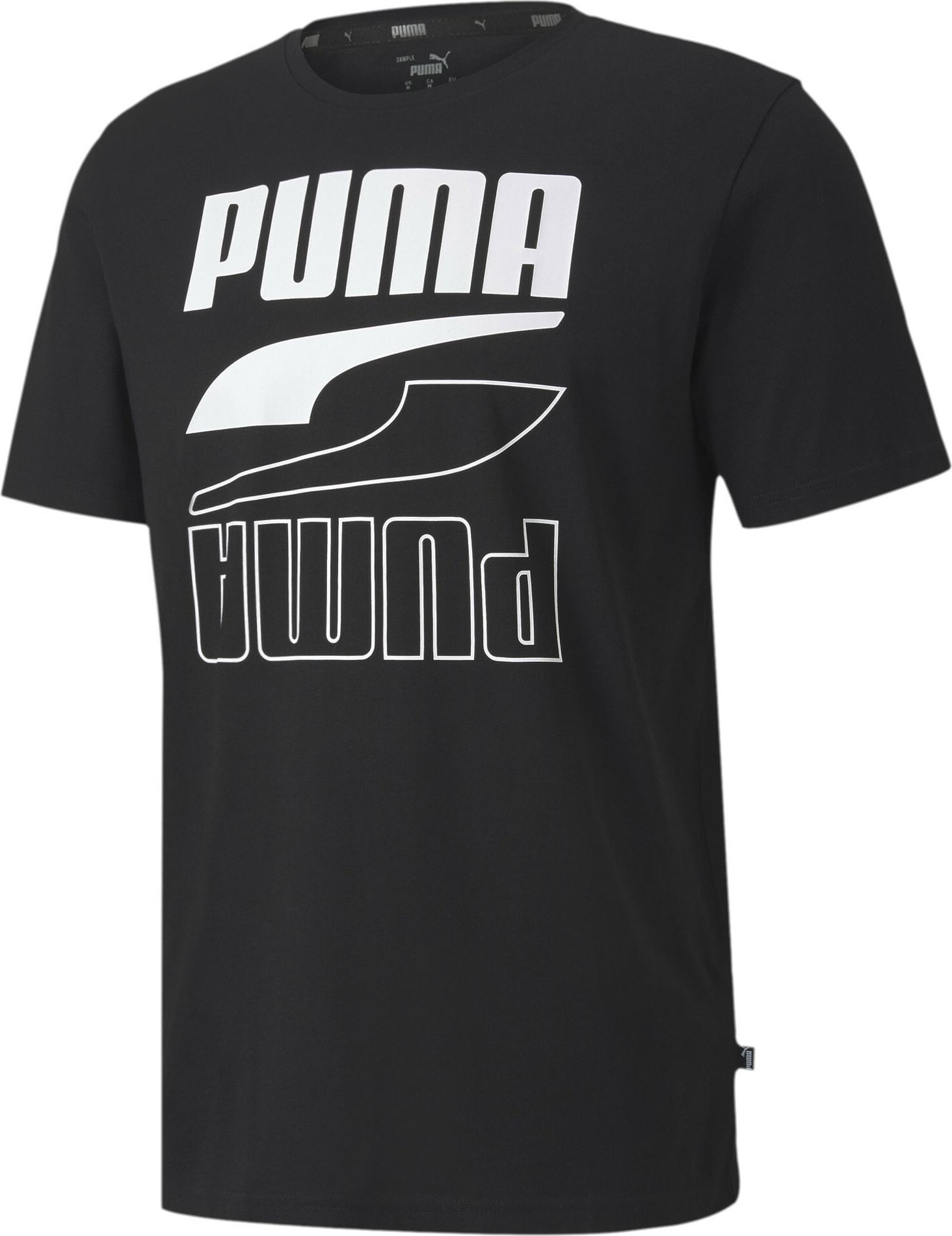 Funkční tričko 'Rebel' Puma černá / bílá