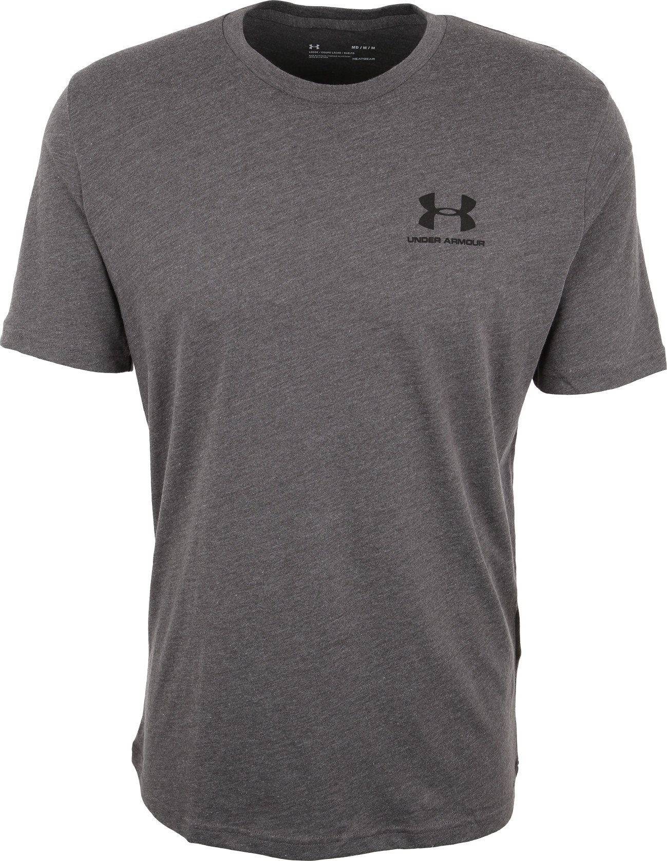 Funkční tričko 'Sportstyle' Under Armour šedý melír / černá