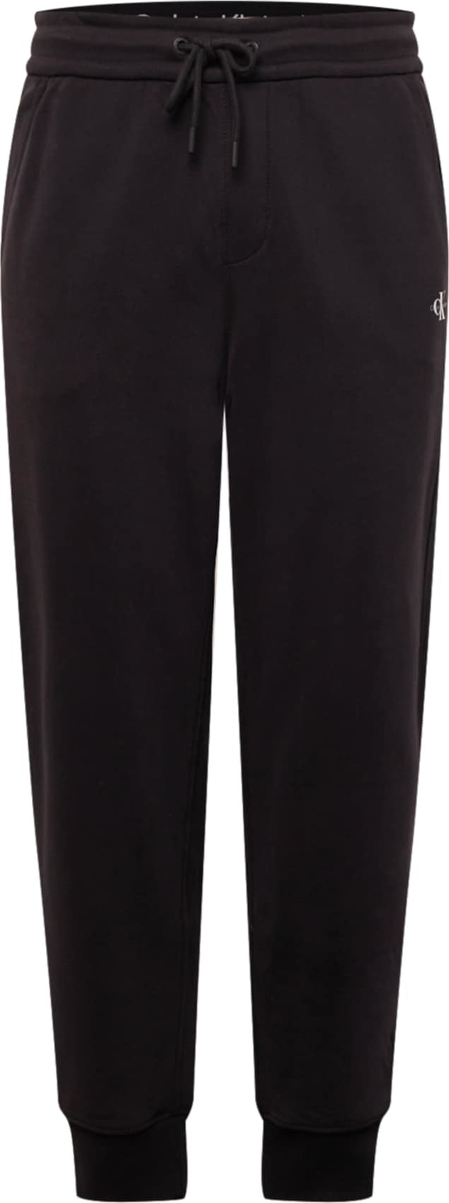 Kalhoty Calvin Klein Jeans černá / offwhite