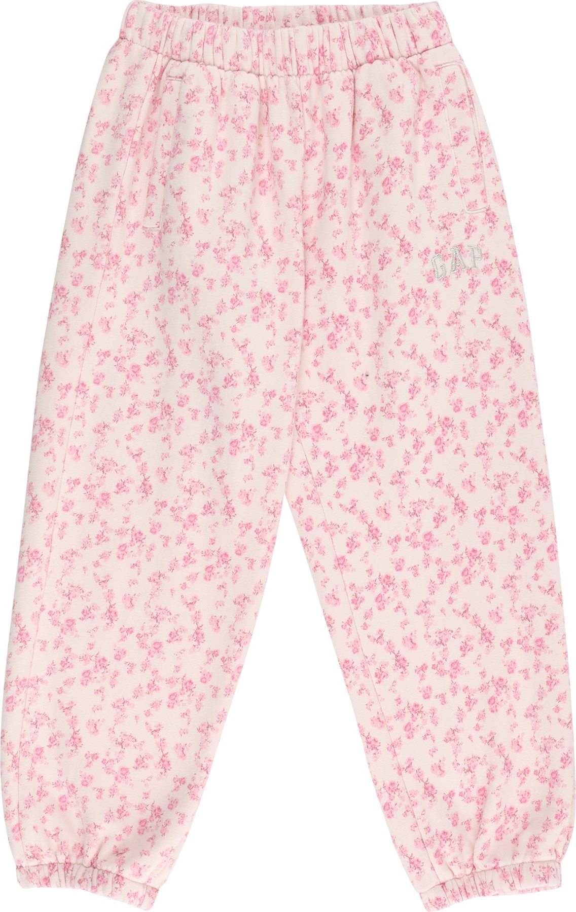 Kalhoty GAP světle růžová / bílá