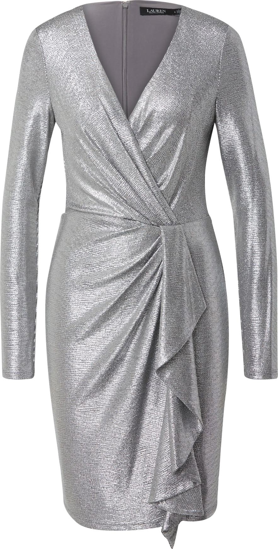 Koktejlové šaty 'CINLAIT' Lauren Ralph Lauren stříbrná