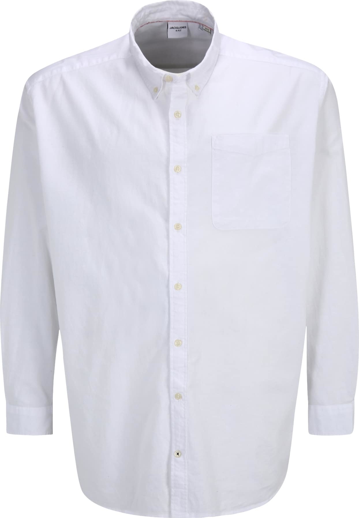 Košile 'Oxford' Jack & Jones Plus bílá