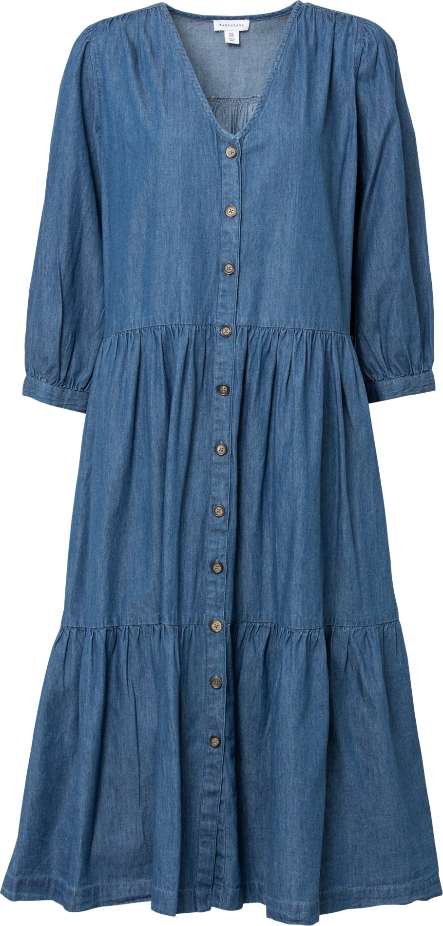 Košilové šaty Warehouse modrá