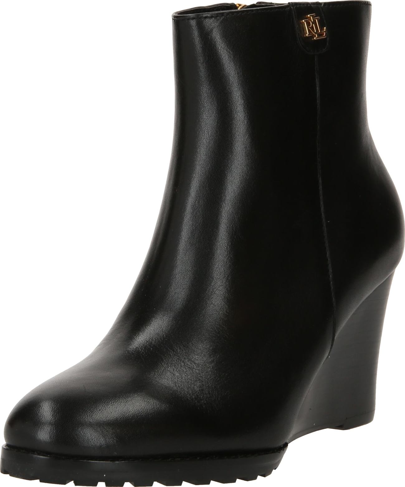 Kotníkové boty 'SHALEY' Lauren Ralph Lauren černá