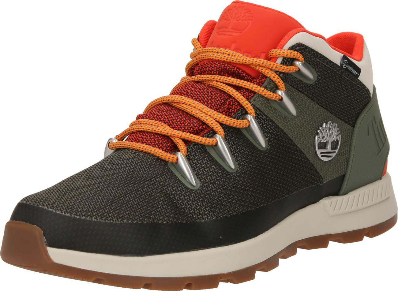 Kotníkové boty Timberland šedá / tmavě zelená / oranžová