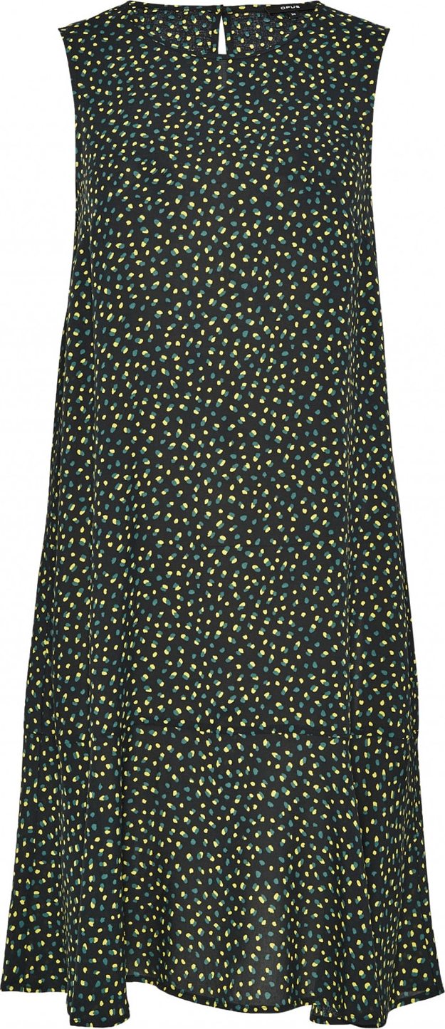 Letní šaty 'Wenola' Opus žlutá / smaragdová / černá