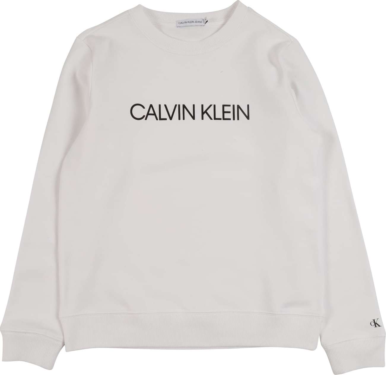 Mikina Calvin Klein Jeans černá / bílá