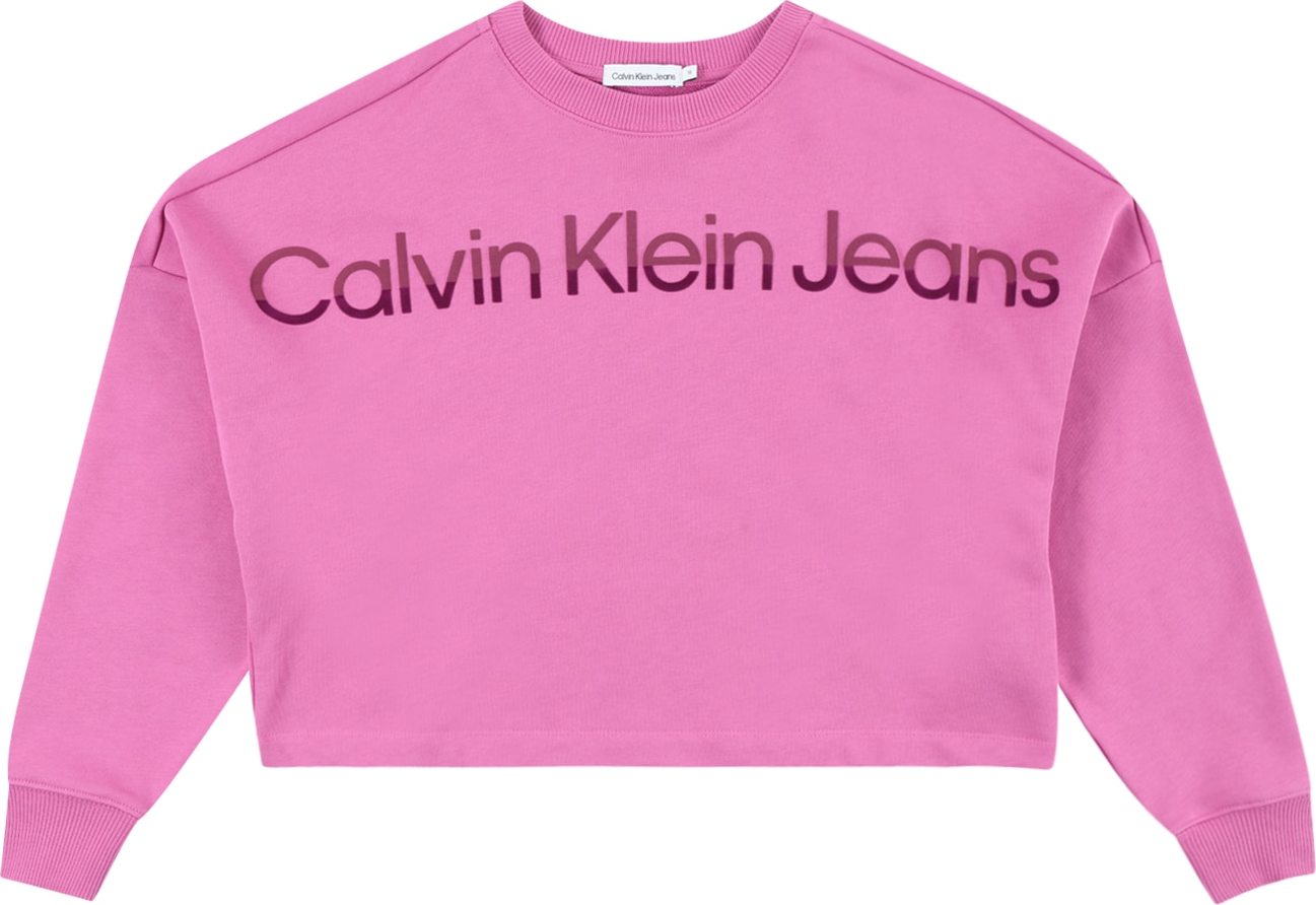 Mikina 'HERO' Calvin Klein Jeans orchidej / bobule