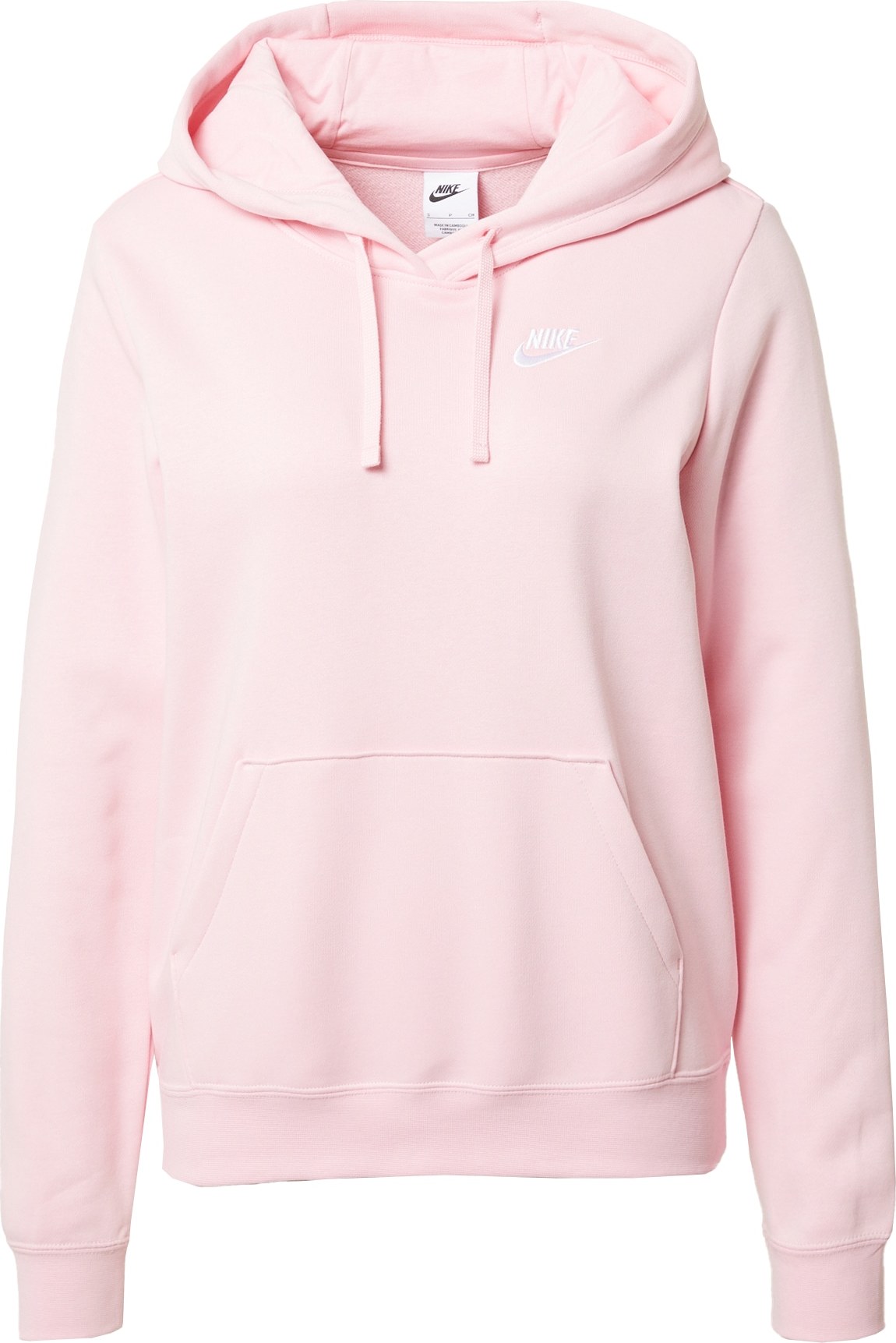 Sportovní mikina Nike Sportswear růžová / bílá