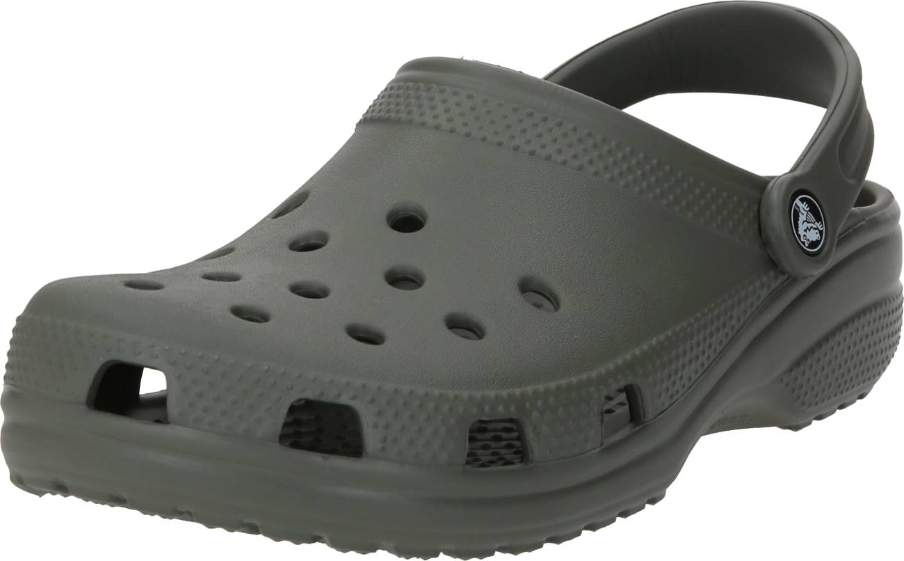 Pantofle 'Classic' Crocs olivová