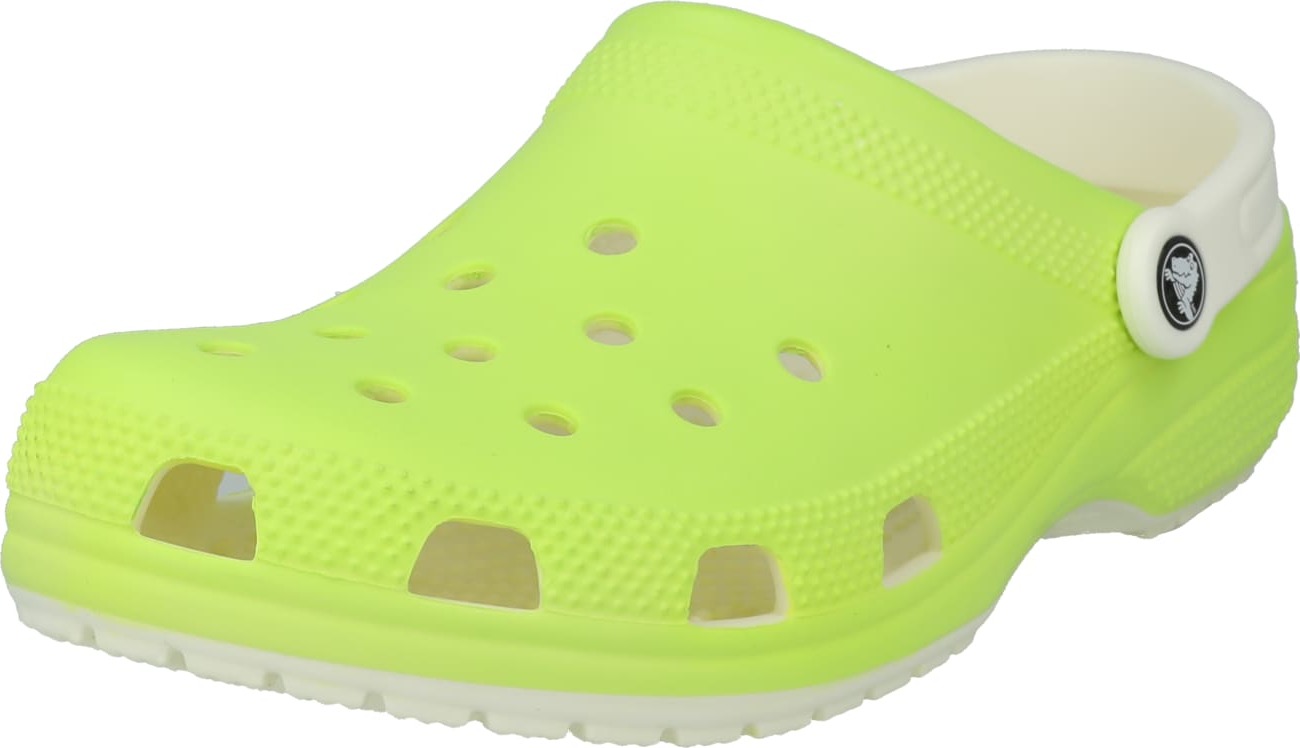 Pantofle 'Classic' Crocs světle zelená / černá
