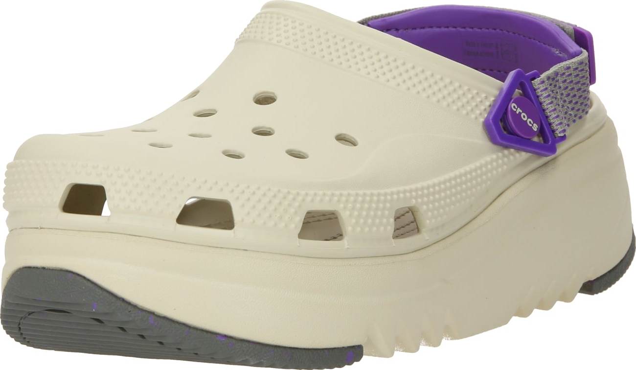 Pantofle 'Hiker Xscape' Crocs béžová / šedá / lenvandulová