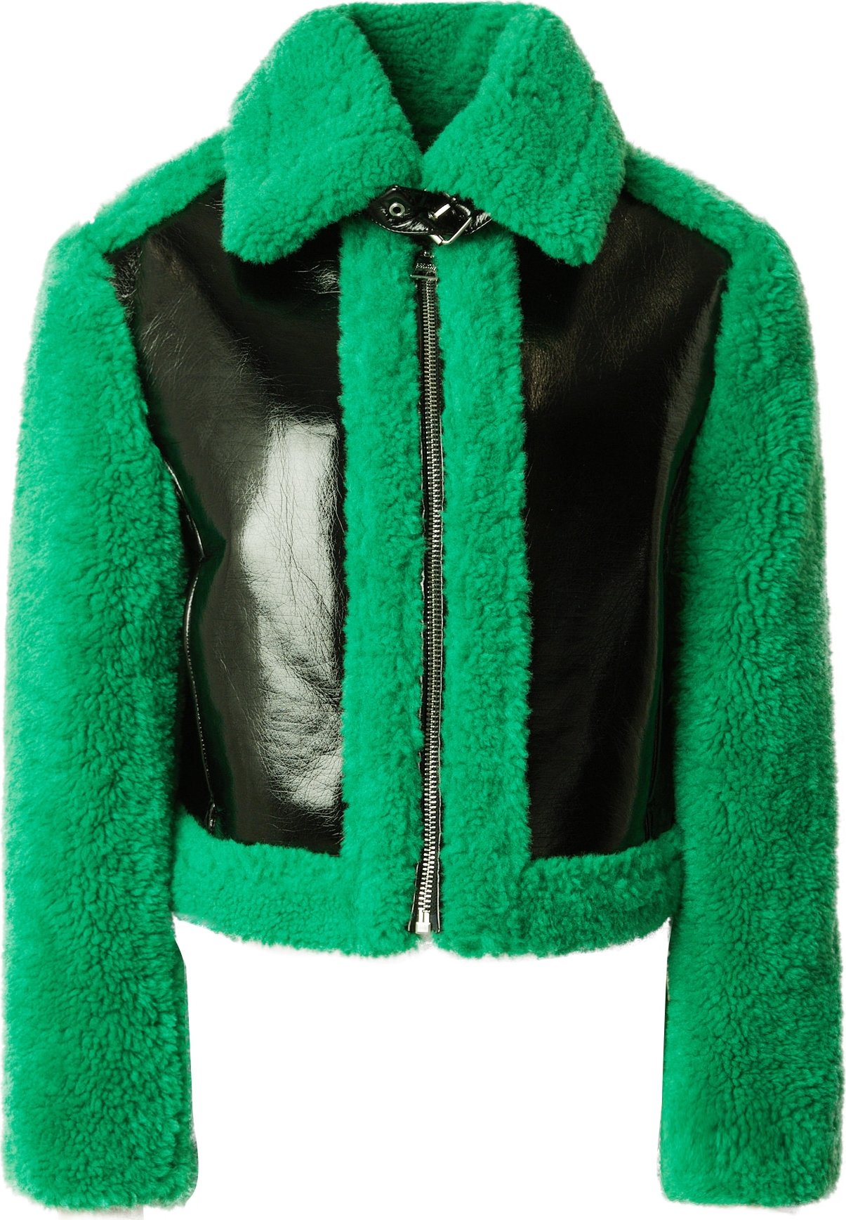 Přechodná bunda Karl Lagerfeld trávově zelená / černá