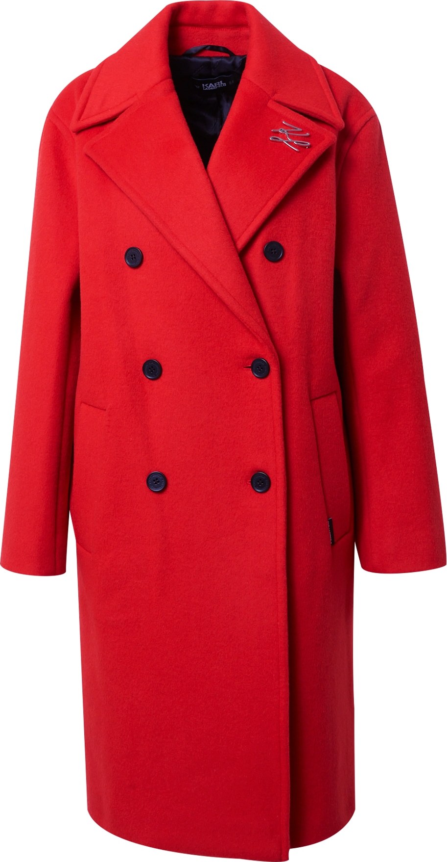 Přechodný kabát Karl Lagerfeld ohnivá červená