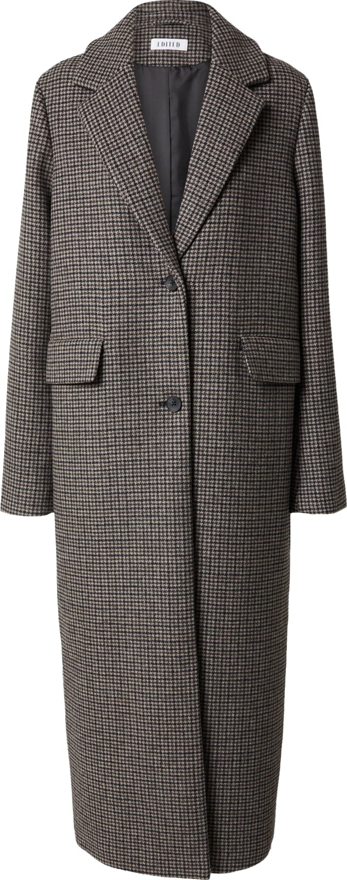 Přechodný kabát 'Ninette' EDITED šedá / světle šedá / černá