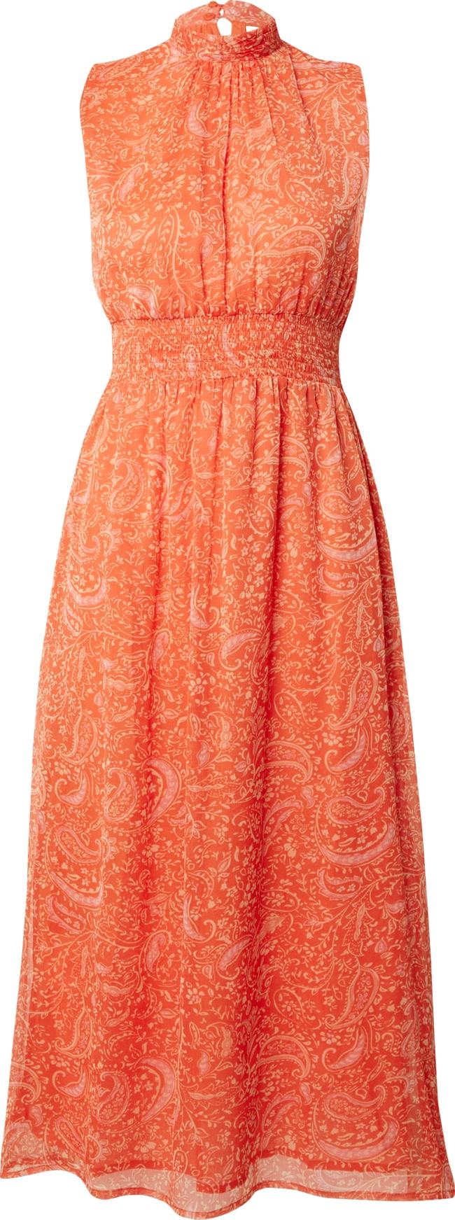 Šaty Dorothy Perkins pastelově oranžová / jasně oranžová / pink