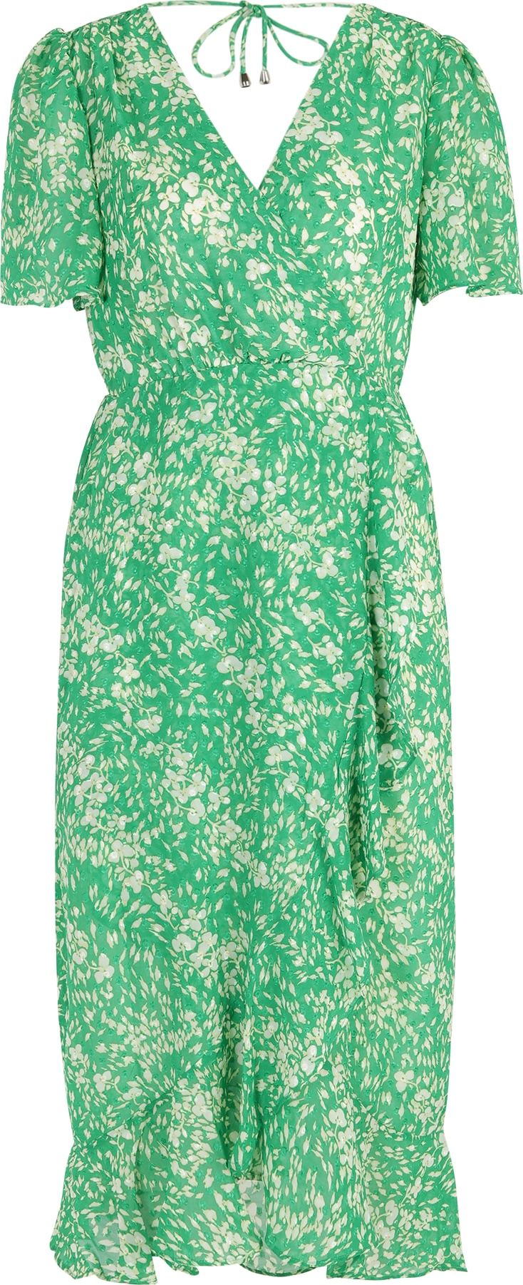Šaty Wallis Petite béžová / zelená